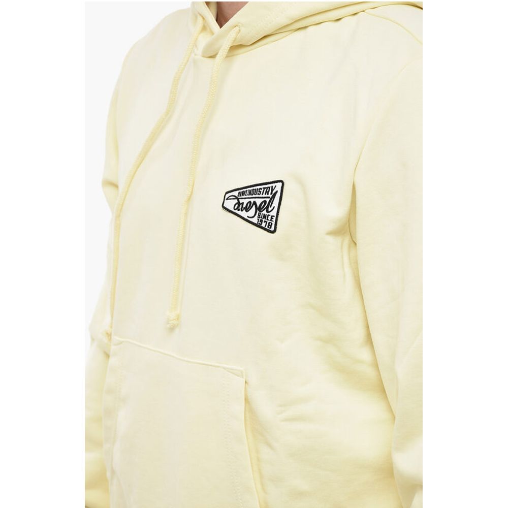 Solid Color S-GINN-HOOD-K31 Hoodie with Contrasting Logo