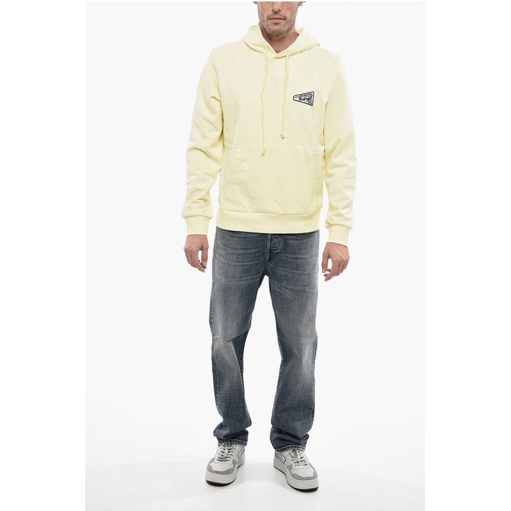Solid Color S-GINN-HOOD-K31 Hoodie with Contrasting Logo