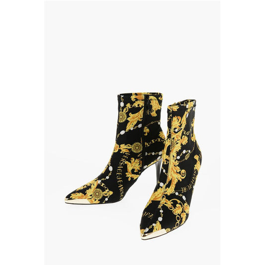 JEANS COUTURE Baroque Printed Point Toe SCARLETT Sock Boots