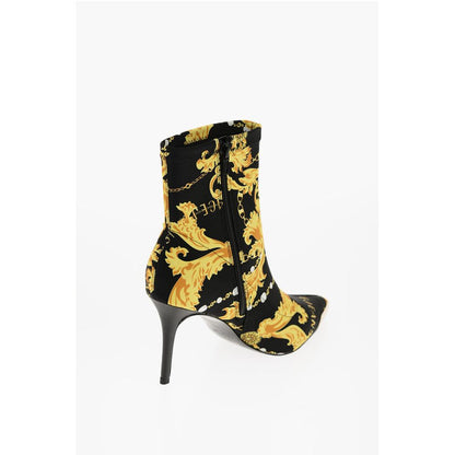 JEANS COUTURE Baroque Printed Point Toe SCARLETT Sock Boots