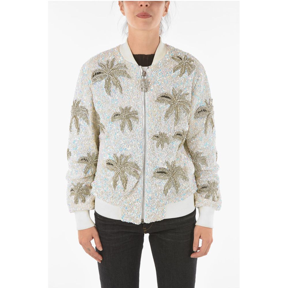 COUTURE All-Over Sequine and Crystal ALOHA PLEIN Bomber Jack