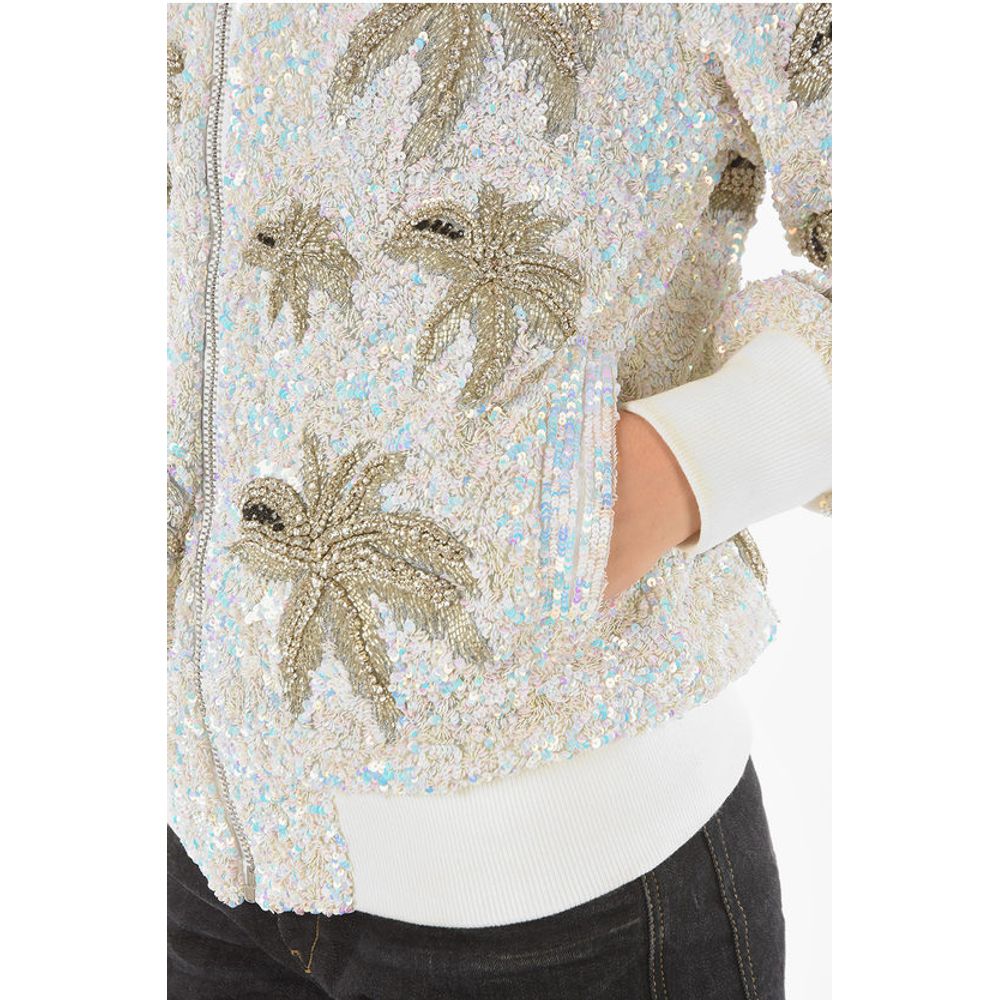 COUTURE All-Over Sequine and Crystal ALOHA PLEIN Bomber Jack