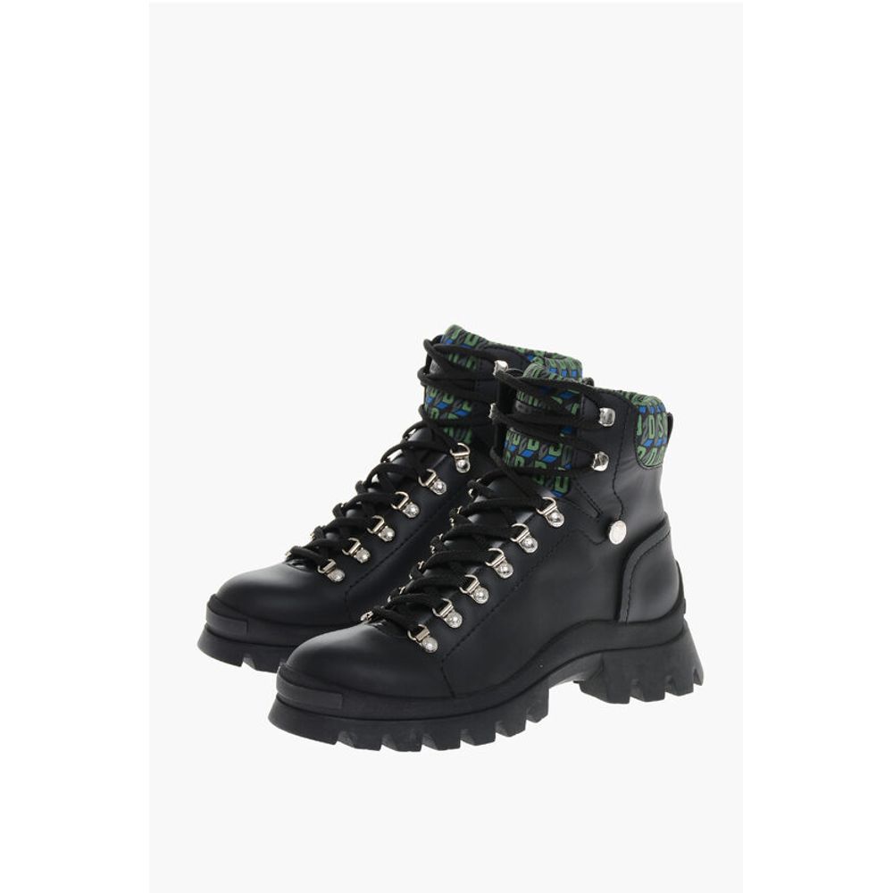 Trecking Boots with Monogram Fabbric Inserts