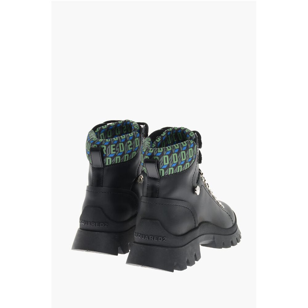 Trecking Boots with Monogram Fabbric Inserts