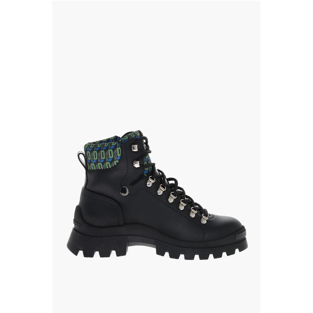 Trecking Boots with Monogram Fabbric Inserts