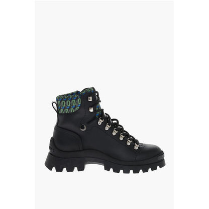 Trecking Boots with Monogram Fabbric Inserts