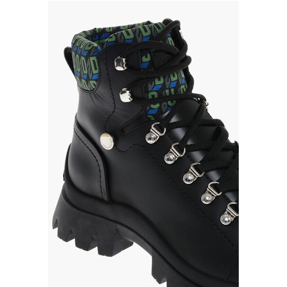 Trecking Boots with Monogram Fabbric Inserts