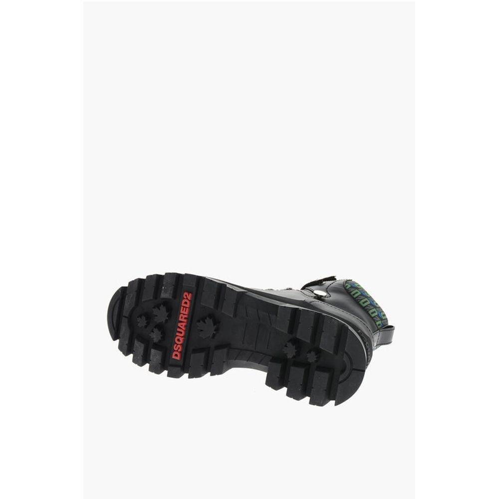 Trecking Boots with Monogram Fabbric Inserts