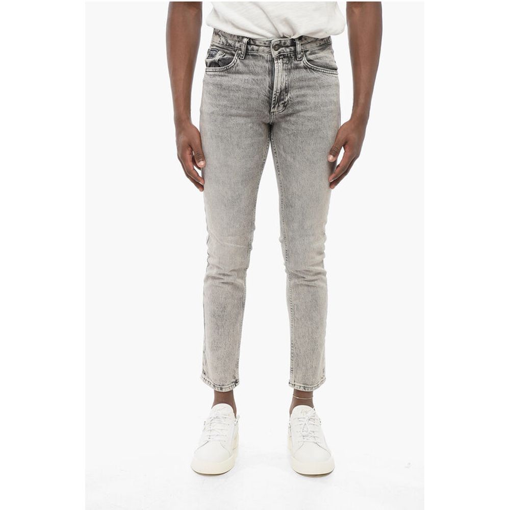 JEANS COUTURE Stone Washed Skinny Fit Denims 14cm
