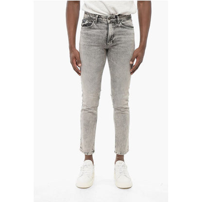 JEANS COUTURE Stone Washed Skinny Fit Denims 14cm