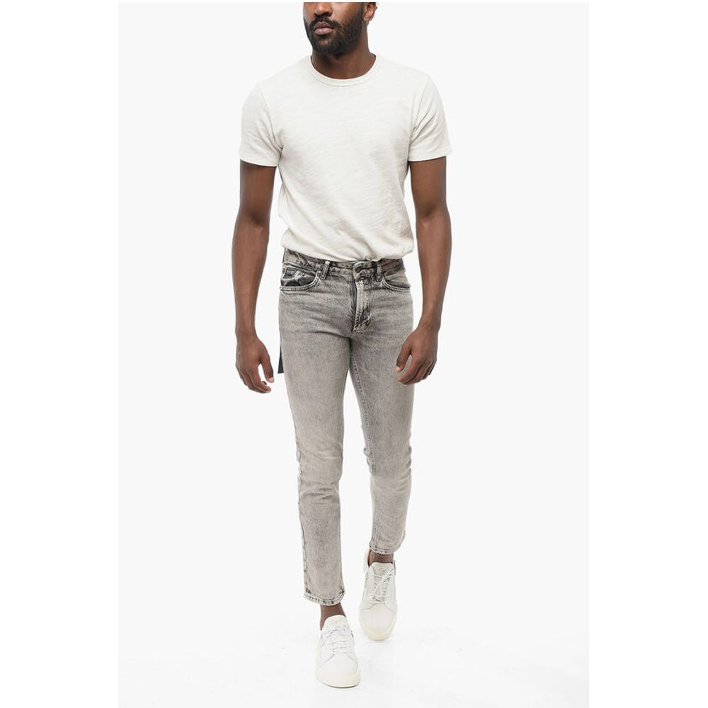 JEANS COUTURE Stone Washed Skinny Fit Denims 14cm