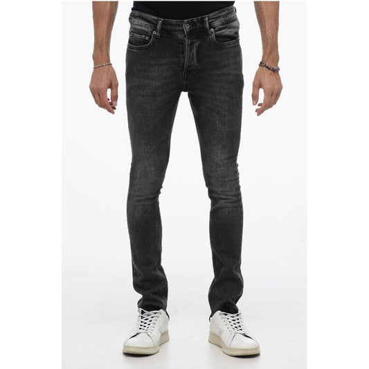 Dark Washed Skinny Fit Jeans 15cm
