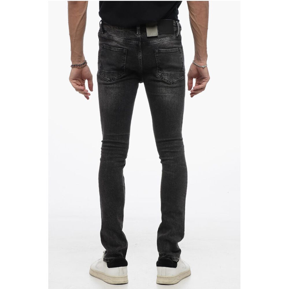 Dark Washed Skinny Fit Jeans 15cm