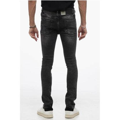 Dark Washed Skinny Fit Jeans 15cm