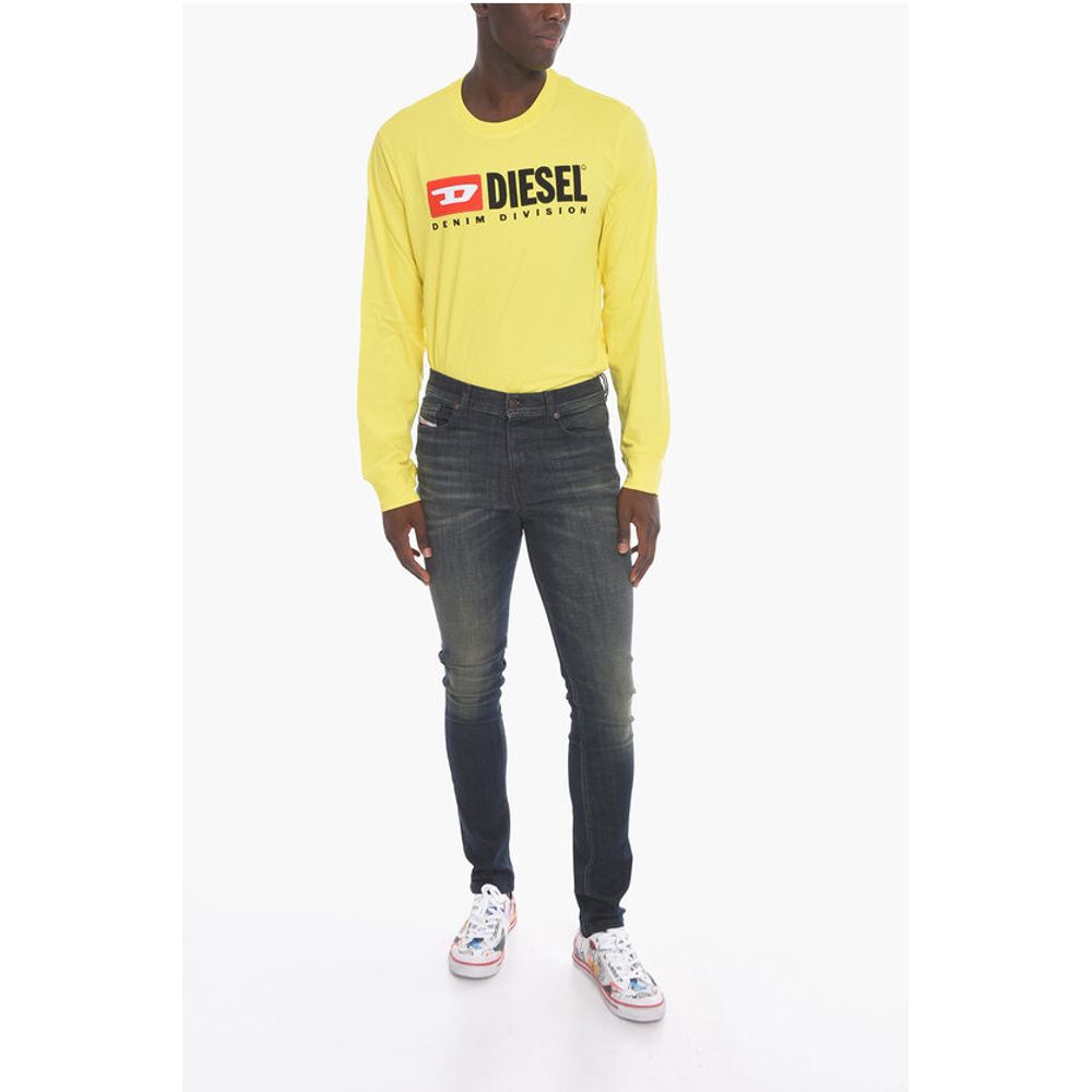 D-AMNY High-waisted Denims with Skinny-fit 16cm