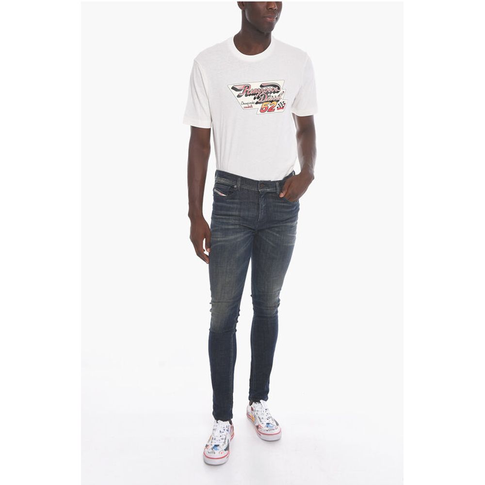 D-AMNY High-waisted Denims with Skinny-fit 15cm