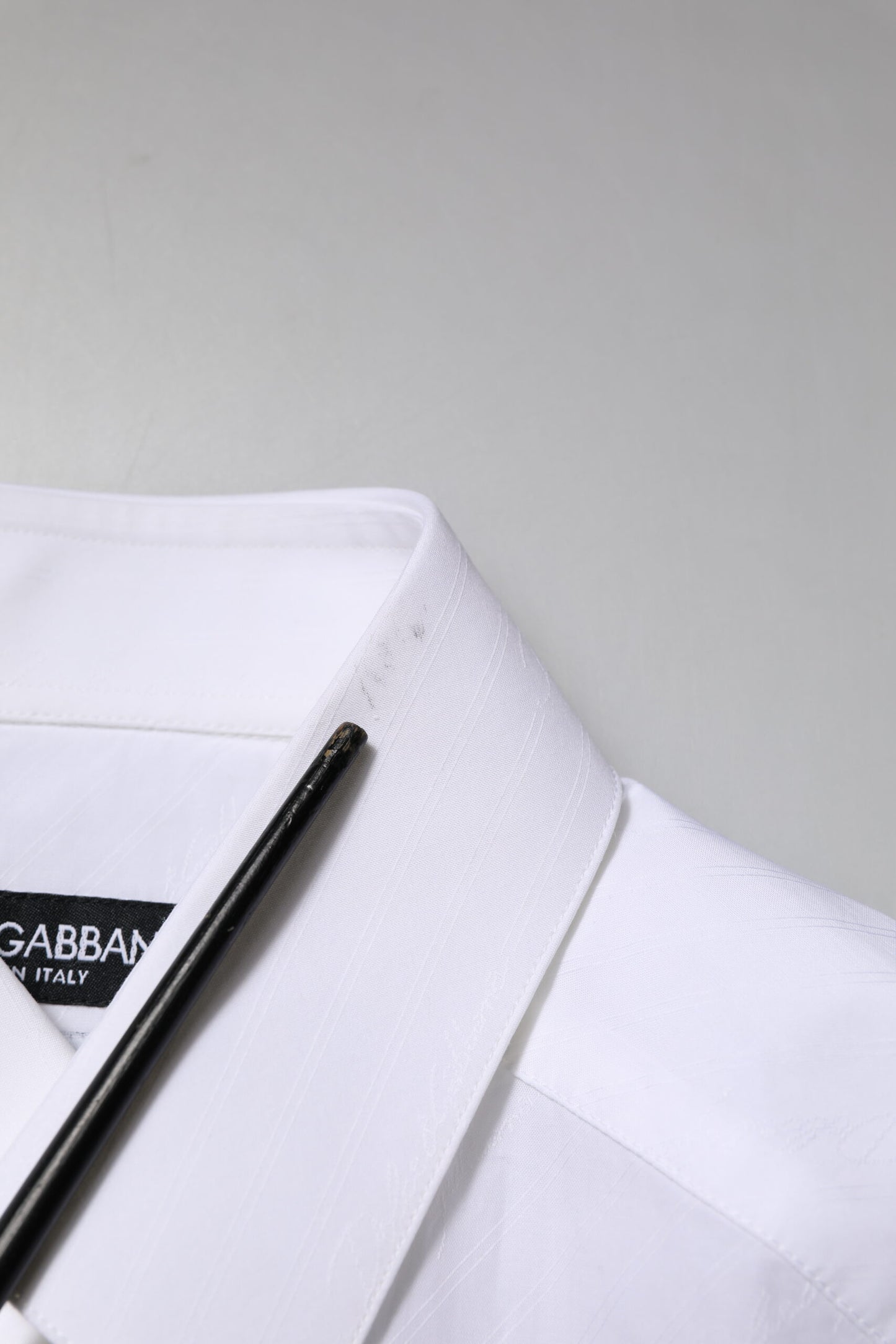 White Cotton MARTINI Long Sleeve Dress Shirt