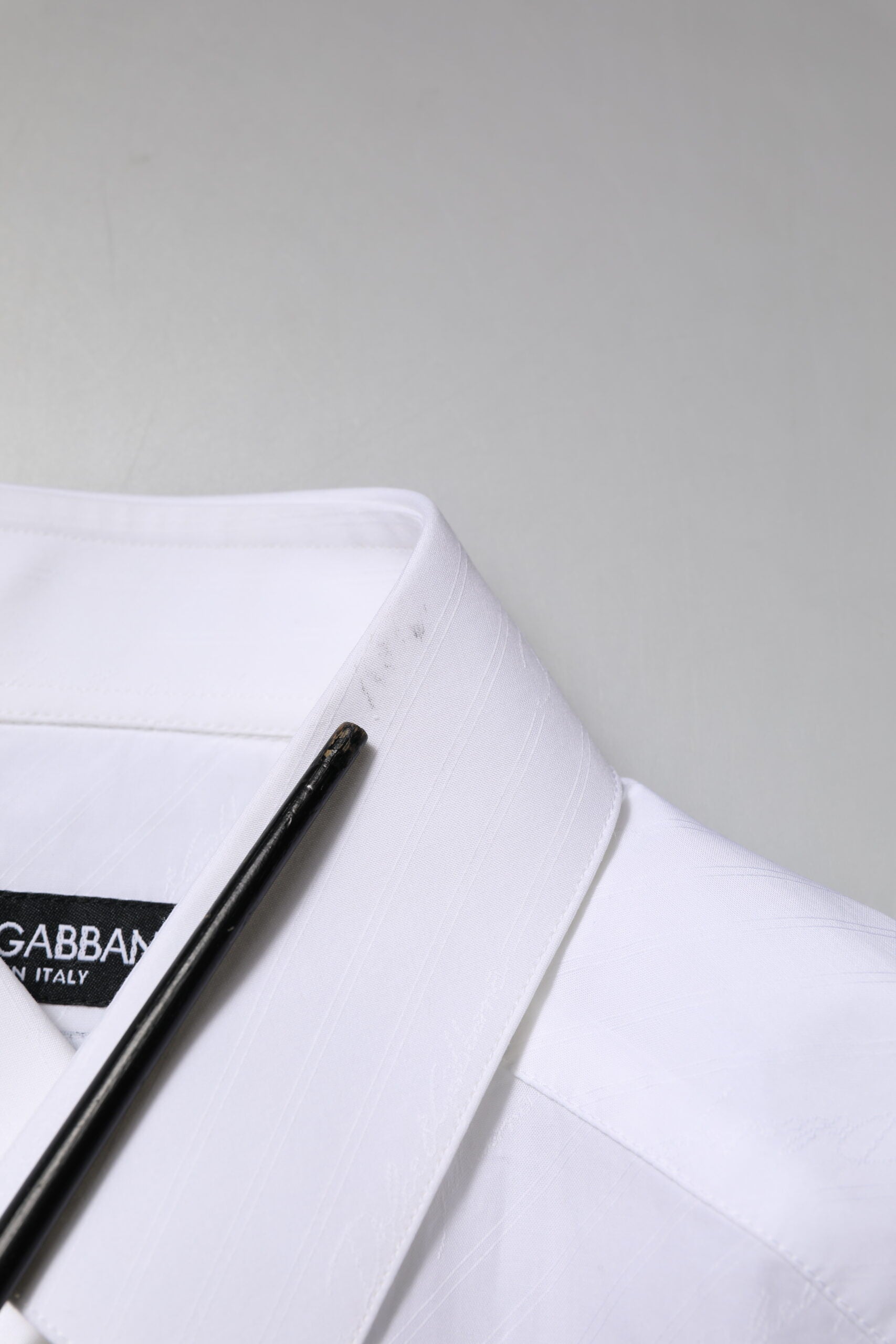 White Cotton MARTINI Long Sleeve Dress Shirt
