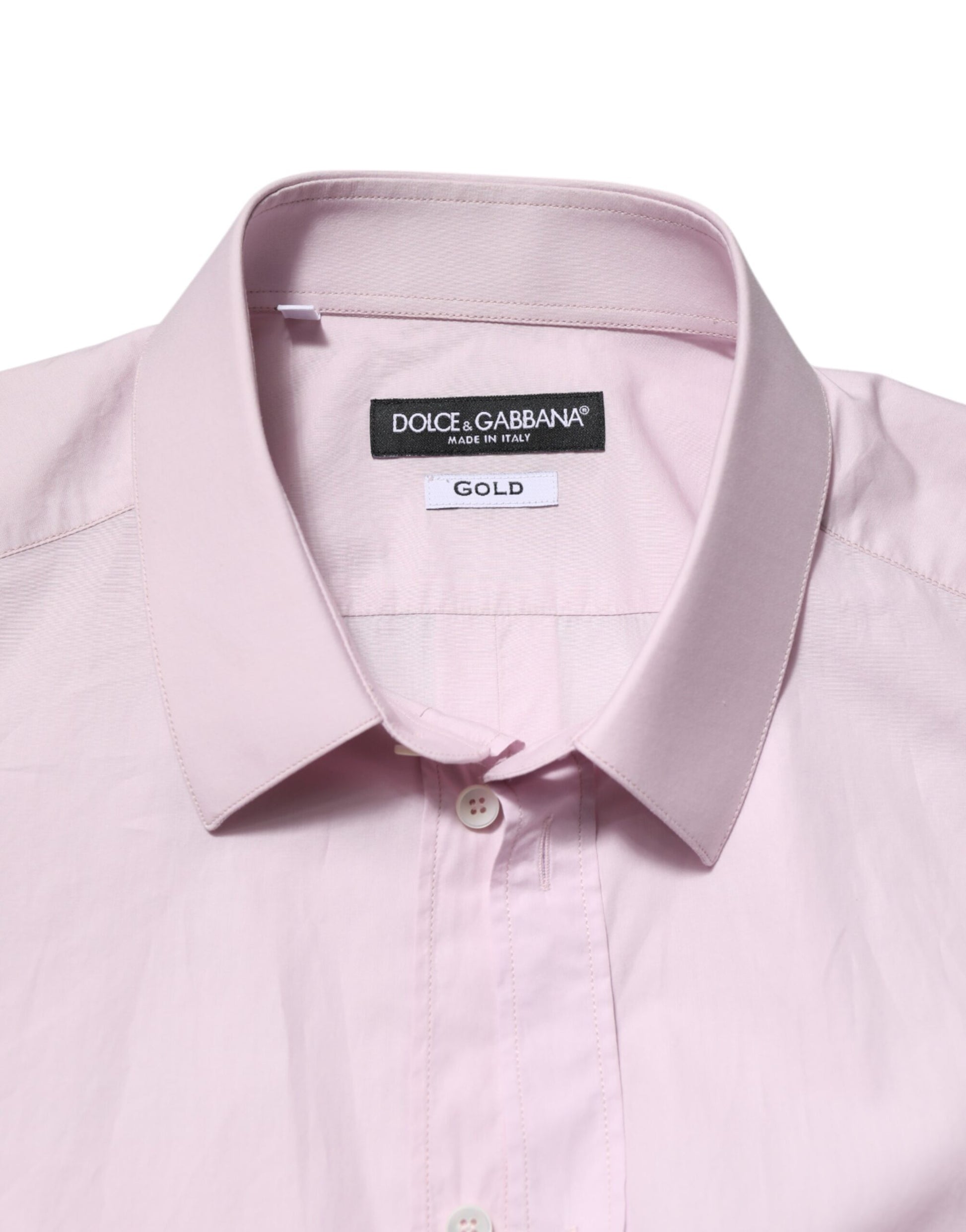 Pink Cotton GOLD Long Sleeves Dress Shirt