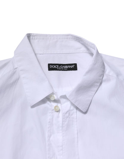 White Cotton Long Sleeves Dress Formal Shirt