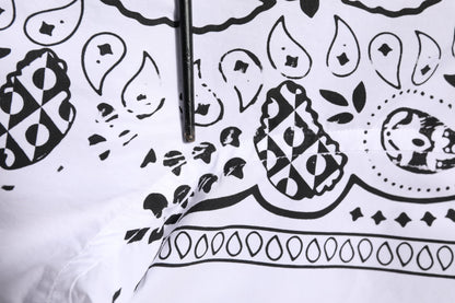 White Bandana Print MARTINI Dress Shirt