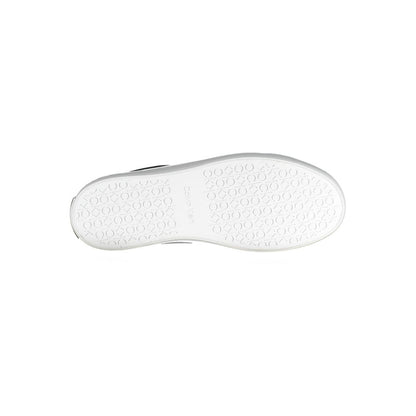 Black Leather Women Sneaker