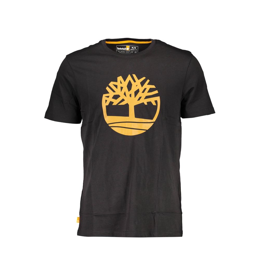 Camiseta negra de algodón