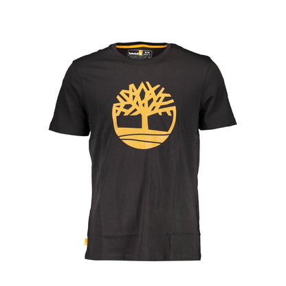 Camiseta negra de algodón