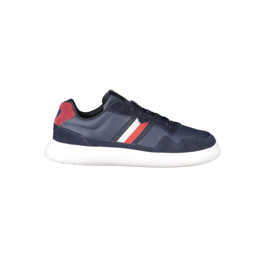 Zapatillas de piel azul para hombre