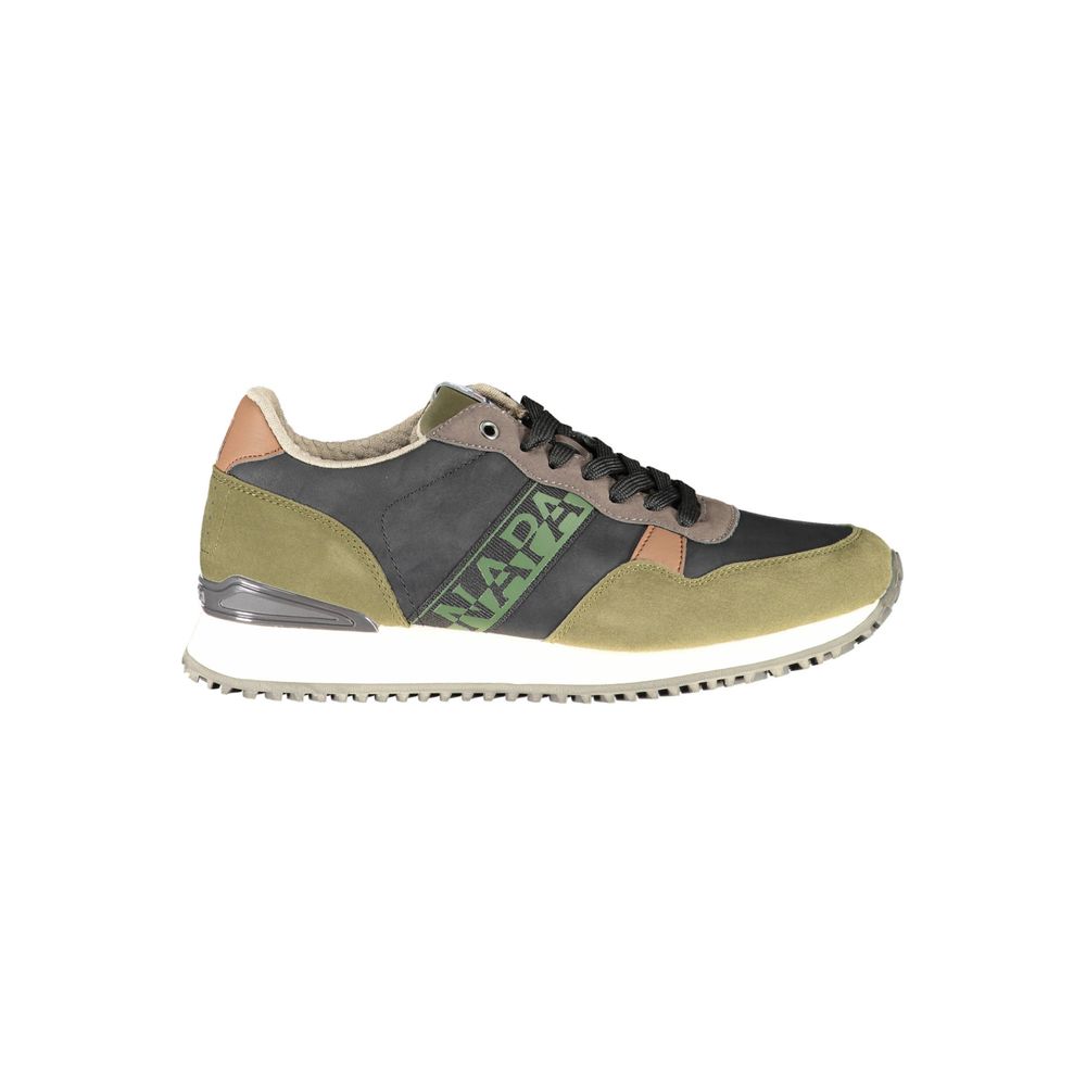 Zapatillas de poliéster verde para hombre