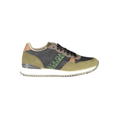 Zapatillas de poliéster verde para hombre