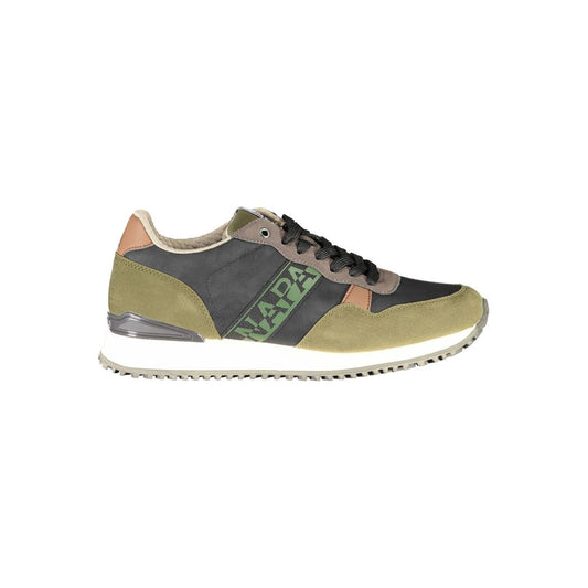 Zapatillas de poliéster verde para hombre