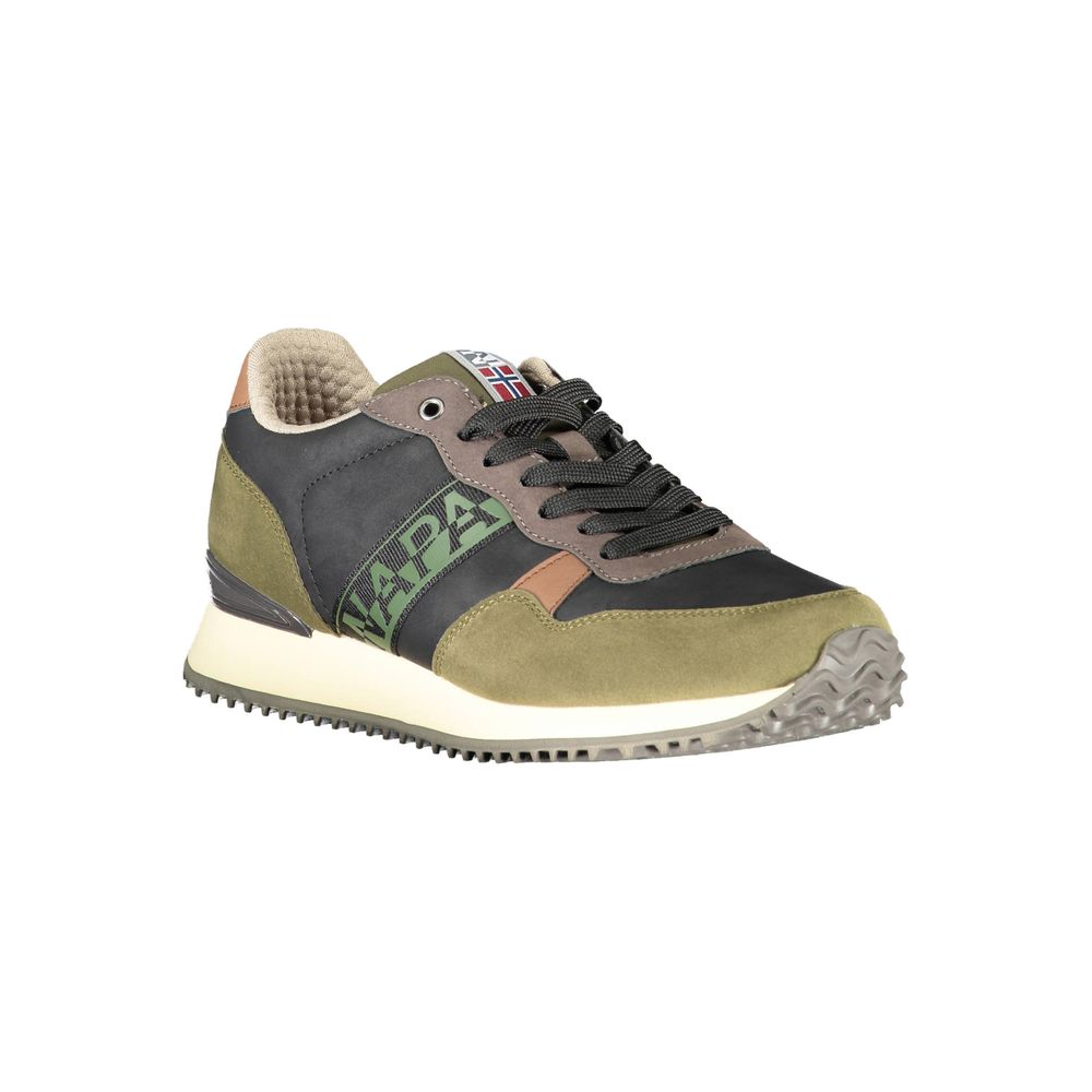Zapatillas de poliéster verde para hombre