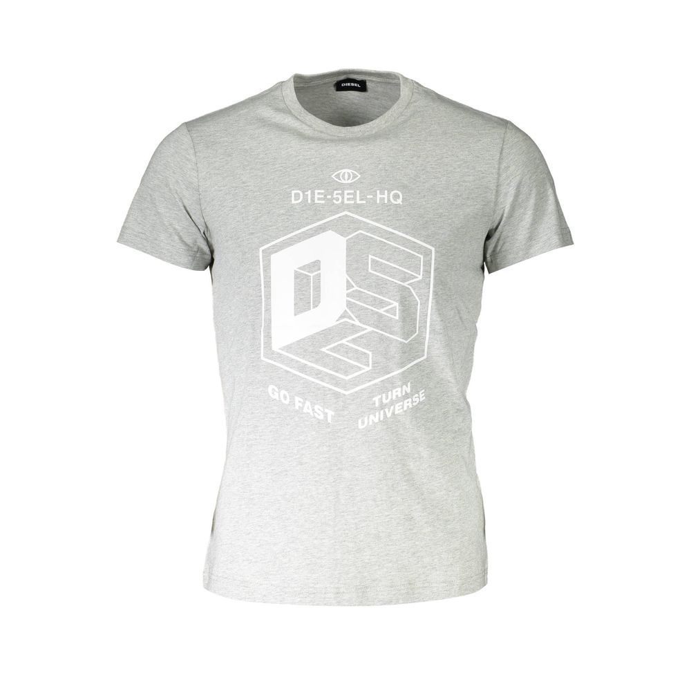 Camiseta marrón de algodón para hombre