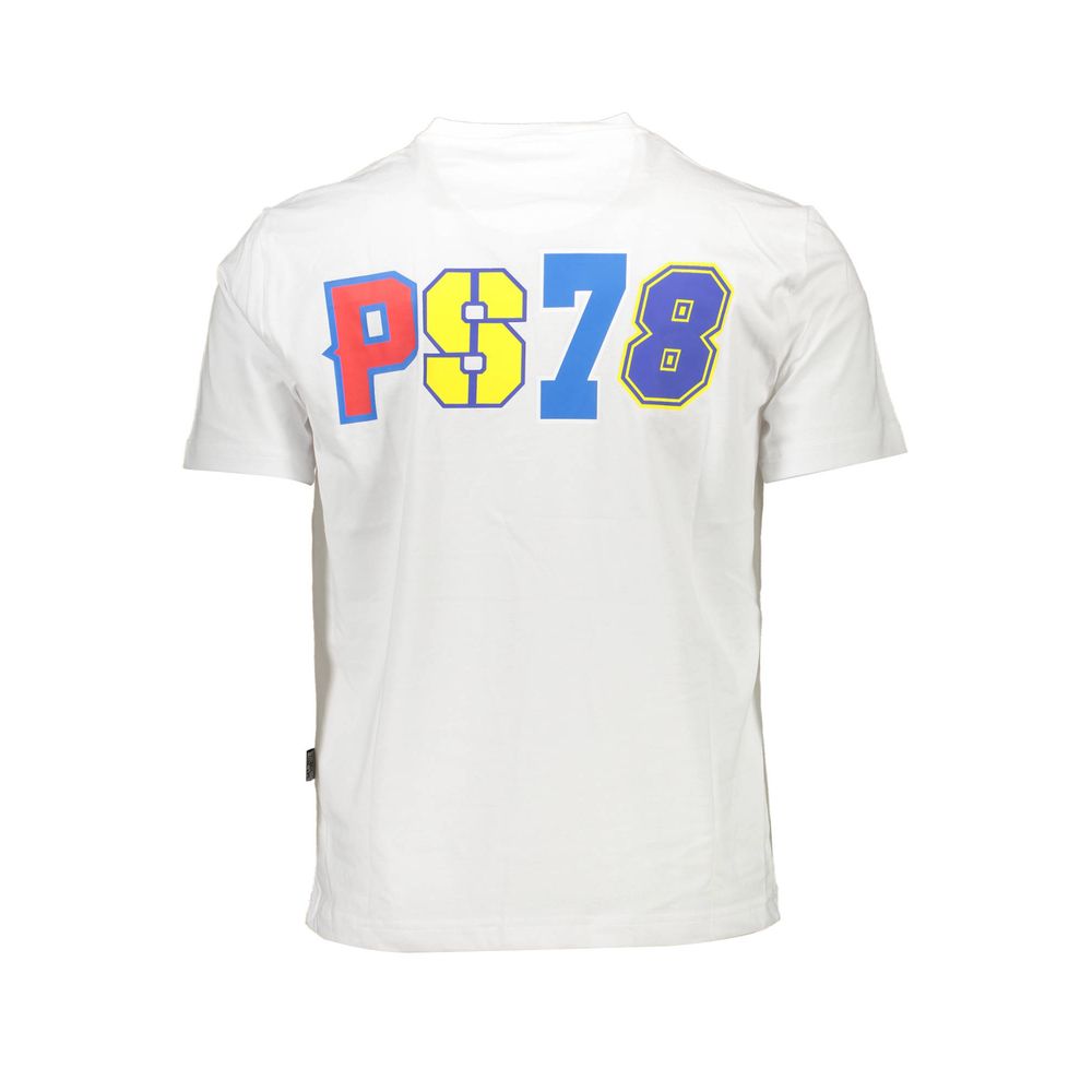 Camiseta blanca de algodón para hombre