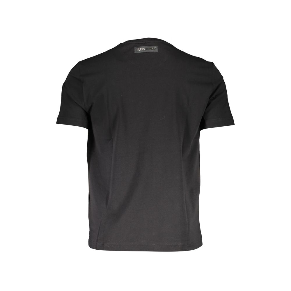 Camiseta negra de algodón para hombre