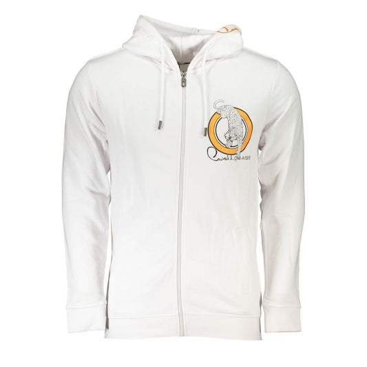 Sudadera con capucha de algodón blanco para hombre