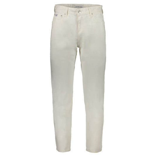 Vaqueros y pantalones blancos de algodón