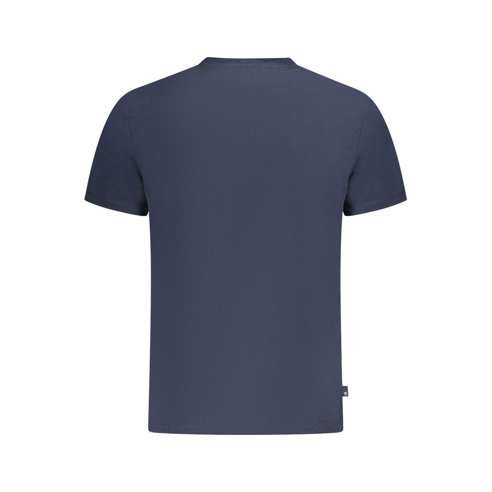 Camiseta azul de algodón