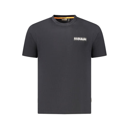 Camiseta negra de algodón para hombre
