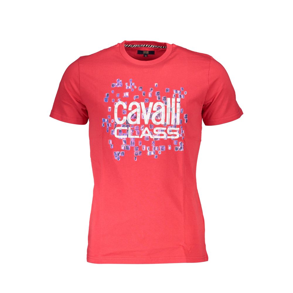 Camiseta roja de algodón para hombre