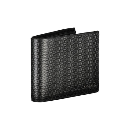 Elegante Billetera Bifold de Piel Negra con Bloqueo RFID