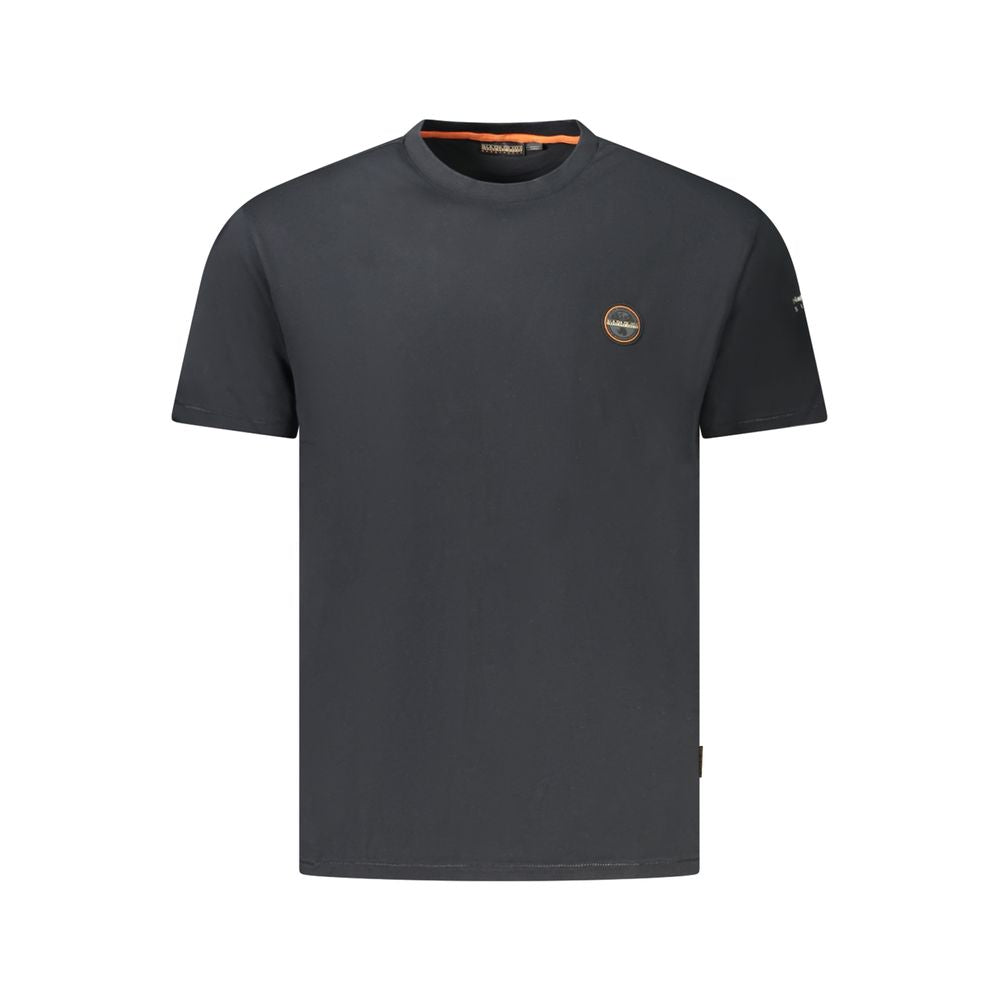 Camiseta negra de algodón para hombre