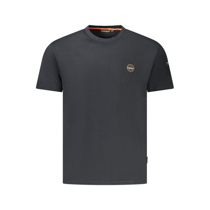Camiseta negra de algodón para hombre