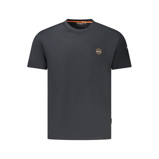 Camiseta negra de algodón para hombre