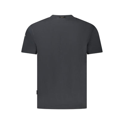 Camiseta negra de algodón para hombre