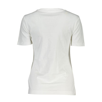 White Cotton Women TShirt