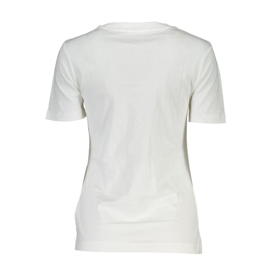 White Cotton Women TShirt