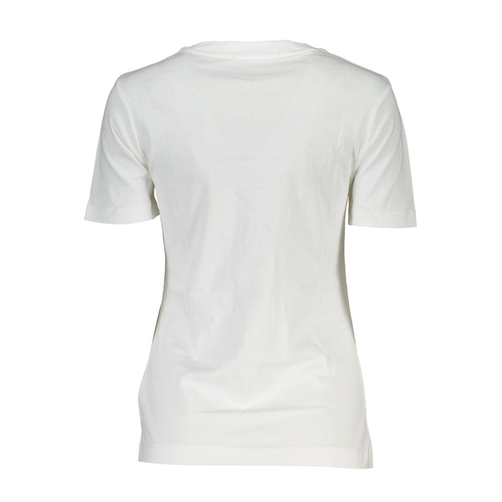 White Cotton Women TShirt