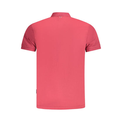 Polo rojo de algodón para hombre